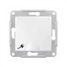 SDN3100321 Розетка с заземлением Schneider Electric Sedna, с защитными шторками, на винтах, с крышкой, ip44, белый