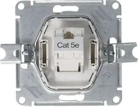 Розетка информационная RJ45 категория 5e Schneider Atlas Design (Базальт)