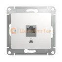 Механизм компьютерной розетки RJ45 Schneider GLOSSA, цвет белый