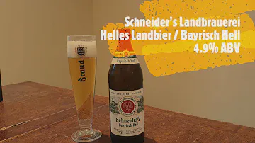 Schneider's Landbrauerei - Helles Landbier / Bayrisch Hell - 4.9% ABV