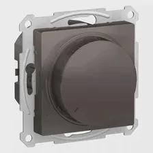 Светорегулятор поворотно-нажимной 400Вт LED (универсальный) , Мокко, серия Atlas Design, Schneider Electric ATN000623
