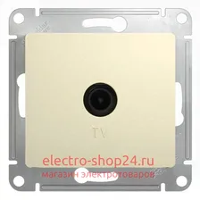 TV розетка простая механизм Schneider Electric Glossa бежевый GSL000293