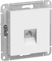 Телефонная розетка Schneider Atlas Design (Белый) RJ11