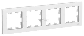 Рамка четверная Schneider Electric Atlasdesign, белый ATN000104