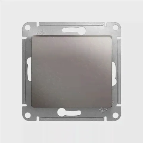 Выключатель Schneider Electric Glossa 1-клавишный, 10А, платина