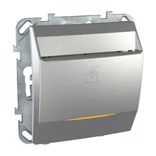 Карточный выключатель Schneider Electric UNICA TOP, механический, алюминий