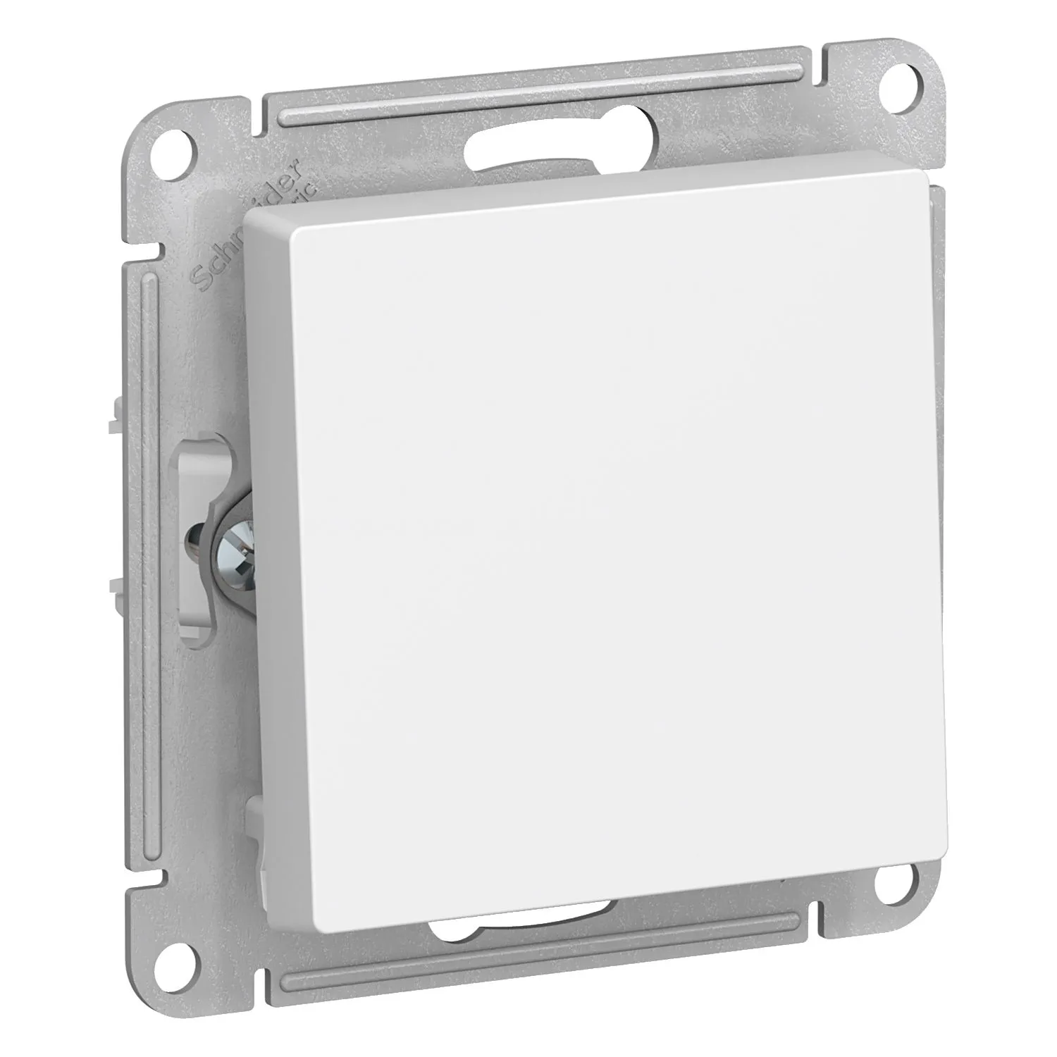 Выключатель одноклавишный Schneider Electric AtlasDesign 10A 250V белый ATN000111-0