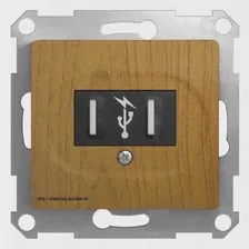 Розетка Schneider Electric Glossa Дуб GSL000532 IP20 USB