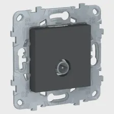 Розетка Schneider Electric Unica New антрацит, телевизионная, одиночная