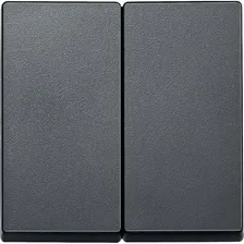 Клавиша двойная Schneider Electric MERTEN SYSTEM M, скрытый монтаж, антрацит, MTN433514