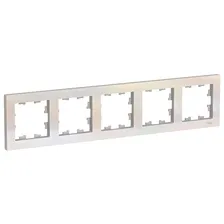 Рамка пятиместная Schneider Electric AtlasDesign ATN000405 жемчуг