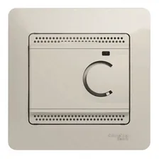 Термостат для теплого пола Schneider Electric GLOSSA, с датчиком, молочный