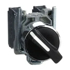 SE XB4 Переключатель с фиксацией 1-2 чёрный 1НЗ+1НО IP65, Schneider Electric, , XB4BD25