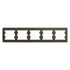 Рамка пятиместная Schneider Electric Glossa GSL000805 шоколад