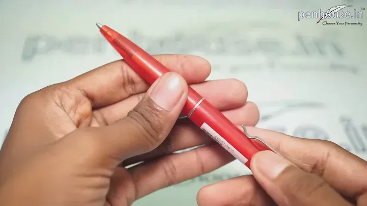 Schneider model no: 12806 Red Color Body Click Type Ball Pen