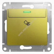 Glossa Фисташковый Выключатель карточный Schneider Electric