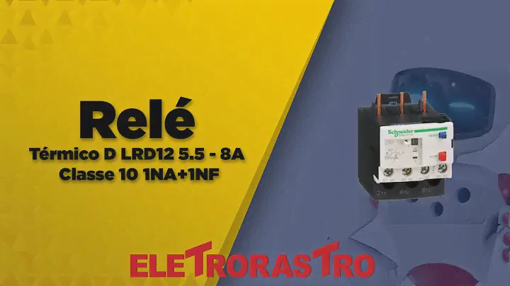 Relé Térmico D LRD12 5.5 - 8A Classe 10 1NA+1NF Schneider | Eletrorastro