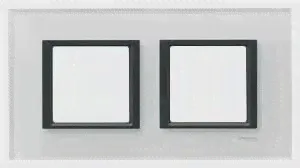 Рамка двойная, Стекло Белое, серия UNICA TOP/CLASS, Schneider Electric-0