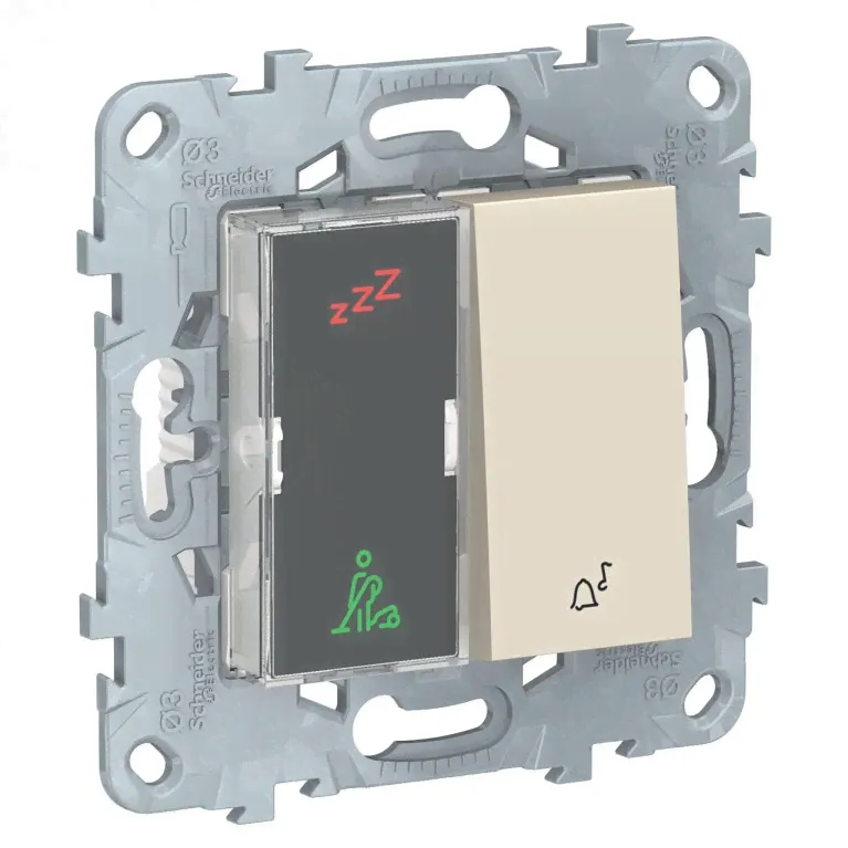 Дисплей гостиничного номера и кнопочный звонок Schneider Electric Unica New NU577744-0