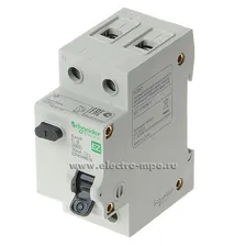 К8923. Дифф. автомат EZ9D34616 (тип АС) 16А-30мА 230В 1P+N 4,5кА (Schneider Electric)