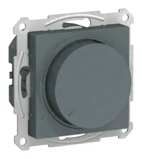 Светорегулятор поворотно-нажимной Schneider Electric Atlas Design 400 Вт, грифель ATN000723
