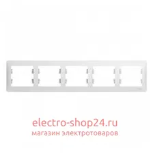 Рамка Schneider Electric Glossa 5-постовая горизонтальная бежевый GSL000205