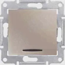 Выключатель одноклавишный IP44 скрытой установки 2-полюсный Schneider Electric Sedna Титан SDN0200368