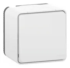 Выключатель 1-клавишный Schneider Electric MUREVA STYL, открытый монтаж, белый, MUR39026
