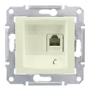 Розетка 1xRJ11 Schneider Electric SEDNA, бежевый, SDN4101147