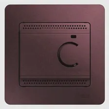Термостат для теплого пола Schneider Electric GLOSSA, с датчиком, баклажановый, GSL001138