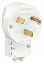 Вилка силовая Schneider Electric Blanca 2К+З 250В