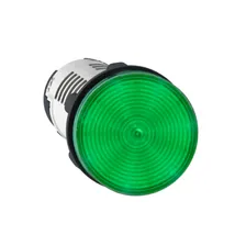 Лампа зелёная со встроенным светодиодом 220В AC Schneider Electric, XB7EV03MP