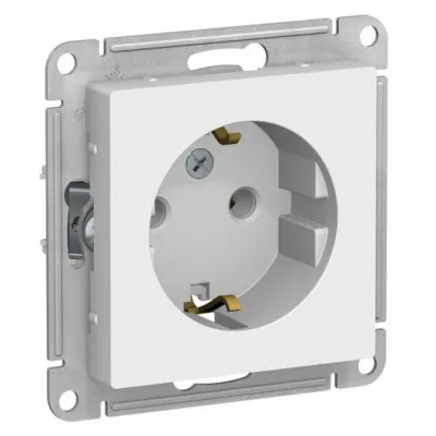 Розетка с заземлением Schneider Electric AtlasDesign 16А, белая ATN000143-0