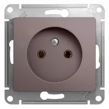 Розетка Schneider Electric GLOSSA, скрытый монтаж, платина, GSL001241