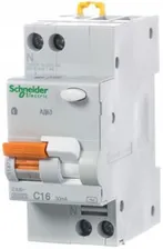 Schneider Electric Домовой АД63 Дифференциальный автоматический выключатель 1P+N 16А 30мА
