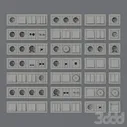 Розетки и выключатели Schneider Electric Atlas Design Nature - Разное - 3D модель
