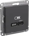 Зарядное устройство USB Schneider Atlas Design, USB-C, 65Вт (Базальт)
